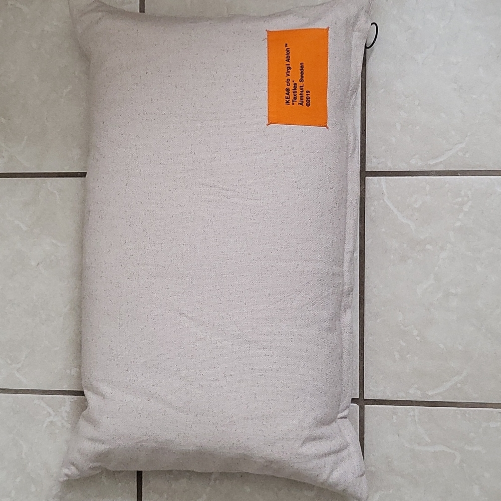 Off-White x IKEA Markerad Pillow cover w/ IKEA pillow